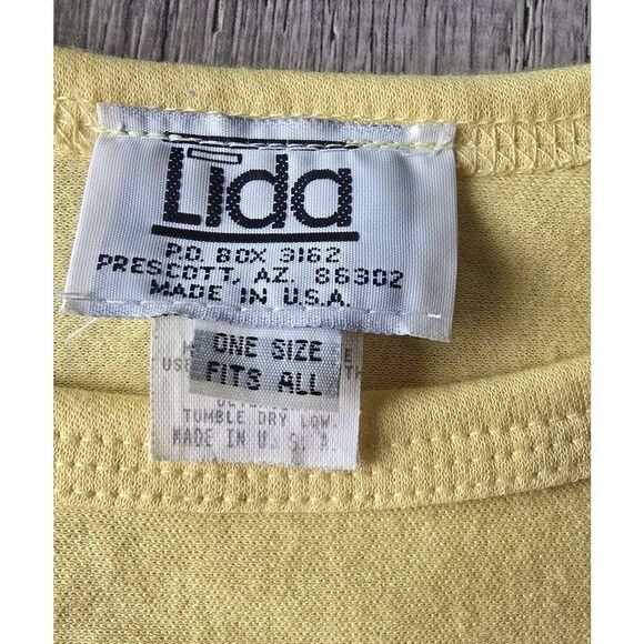 Vintage Lida Soeurs Top One Size Southwest Embellished Graphic Wearable Art - Picture 6 of 13